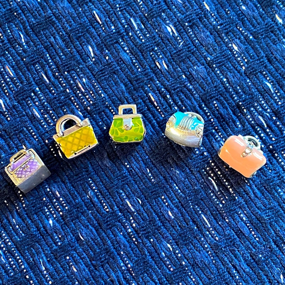 👛Vintage  Set Of 5 Purse Charms👛